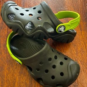 Crocs Swiftwater Sandal Toddler Kids Shoes Size C 9 Black Green